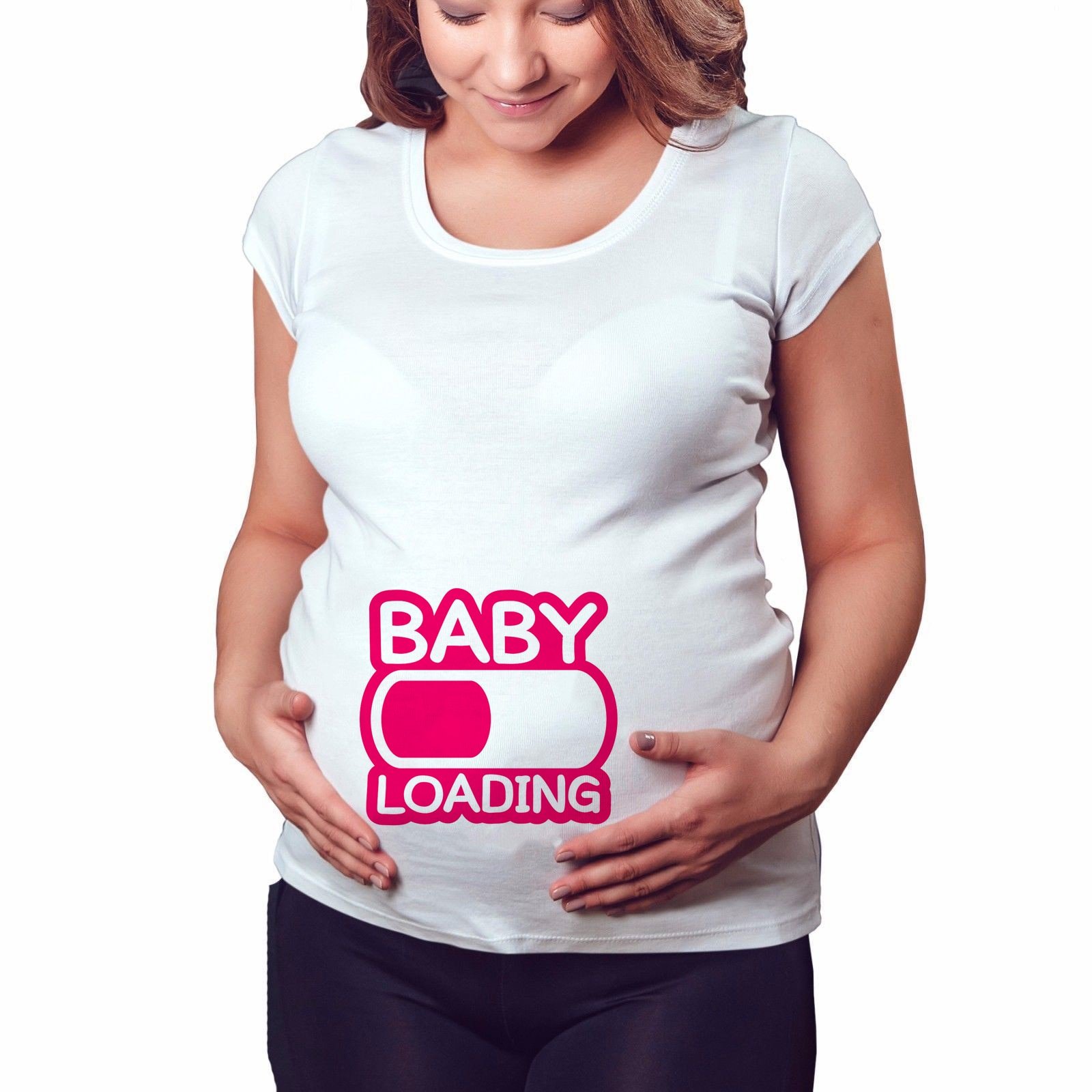 Women's Funny Printed Pregnancy T-Shirt Baby & Mother Care Maternity Clothing Tops & Tees Type: 10 Size: S|M|L|XL|XXL 