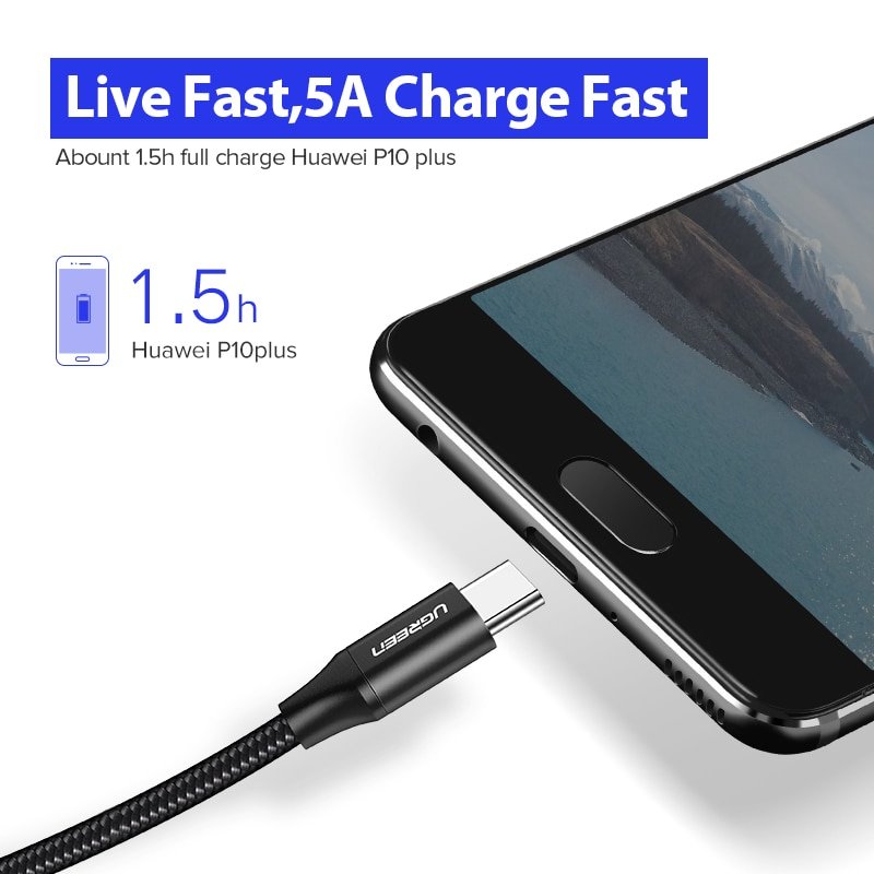 5 A Super Charging Type-C Cable for Phones Mobile Phone Accessories Mobile Phone Cables Smart Phones & Mobile Accessories Smartphones Ships From : China|Russian Federation 