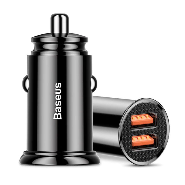 Small Car Charger with Two USB Ports Smart Phones & Mobile Accessories Ships From : China 