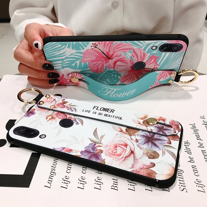 Floral Print Case with Wrist Strap for Redmi Smart Phones & Mobile Accessories Compatible Model : Redmi Note 7|Redmi Note 7 Pro|Redmi Note 8|Redmi Note 8 Pro|Redmi Note 9|Redmi Note 9 Pro|Redmi Note 9s|Redmi 9t|Poco X3 Pro|Poco F3|Xiaomi 11t 11t Pro|Poco X3|Redmi Note 10|Redmi Note 10 Pro|Redmi Note 11 4g|Redmi Note 11 Pro|Redmi Note 11 5g|Redmi 10|Xiaomi 12T|Xiaomi 12T Pro 