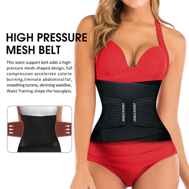 Women's Neoprene Waist Trainer Body Shaper Waist Trainer Women's Clothing & Accessories Color : Black|Grey 