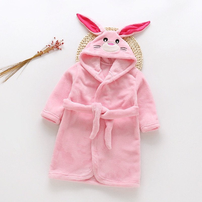Cartoon Animals Flannel Hooded Bathrobe for Kids Baby & Mother Care Color : Yellow-Tiger|Brown-Tiger|Light Blue-Tiger|Pink-Tiger|Yellow-Bear|Brown-Bear|Light Blue-Bear|Pink-Bear|Yellow-Rabbit|Brown-Rabbit|Light Blue-Rabbit|Pink-Rabbit|White-Rabbit|Yellow-Panda|Brown-Panda|Light Blue-Panda|Pink-Panda|Black-Panda|Gray-Sheep|White-Sheep|Red-Sheep 
