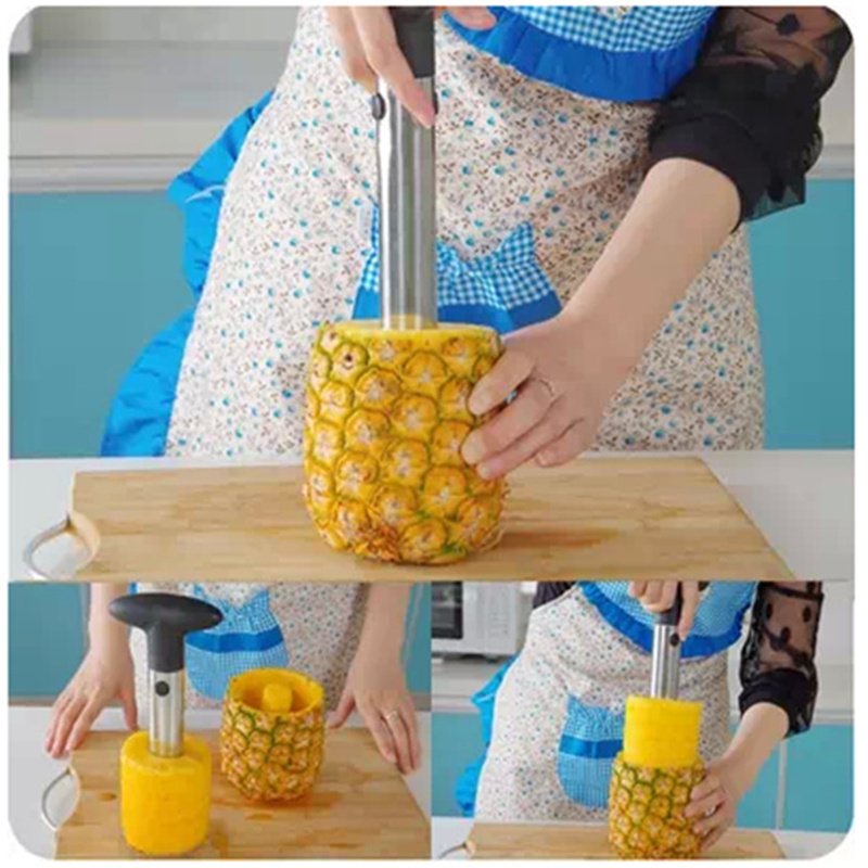 Stainless Steel Pineapple Cutter Tool Fruits & Vegetables Tools Kitchen Kitchen Tools & Gadgets Color : Green|Black|Yellow 