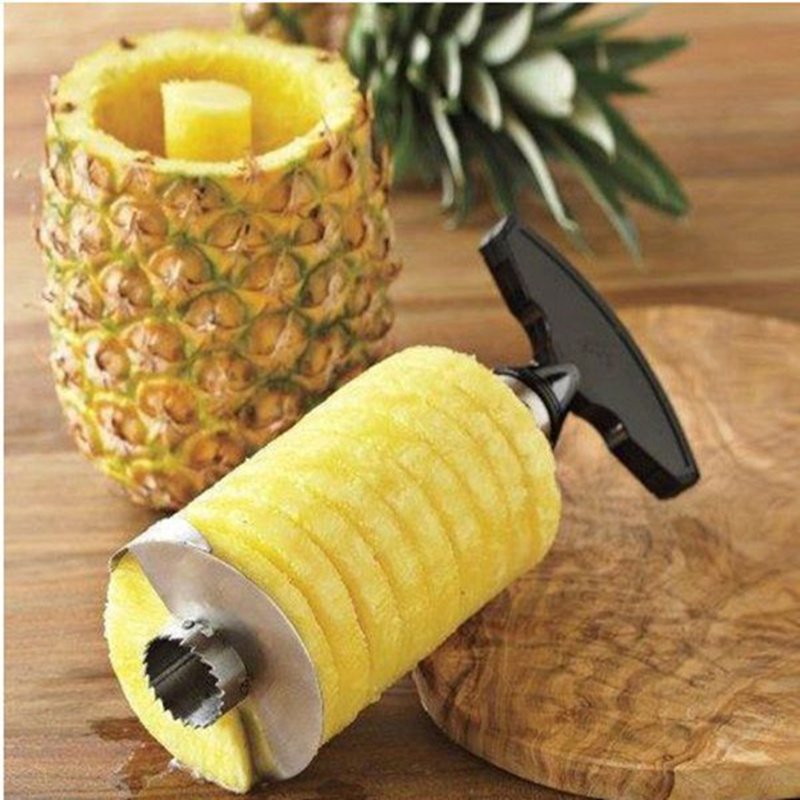 Stainless Steel Pineapple Cutter Tool Fruits & Vegetables Tools Kitchen Kitchen Tools & Gadgets Color : Green|Black|Yellow 