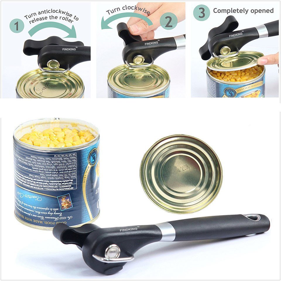 Ergonomic Stainless Steel Can Opener Kitchen Kitchen Tools & Gadgets Openers Type : 1|2|3 
