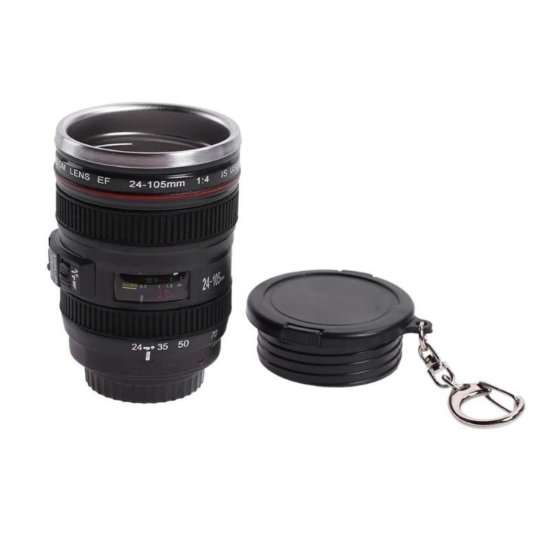 Mini Camera Lens Shaped Shot Glass Kitchen Color : Black 
