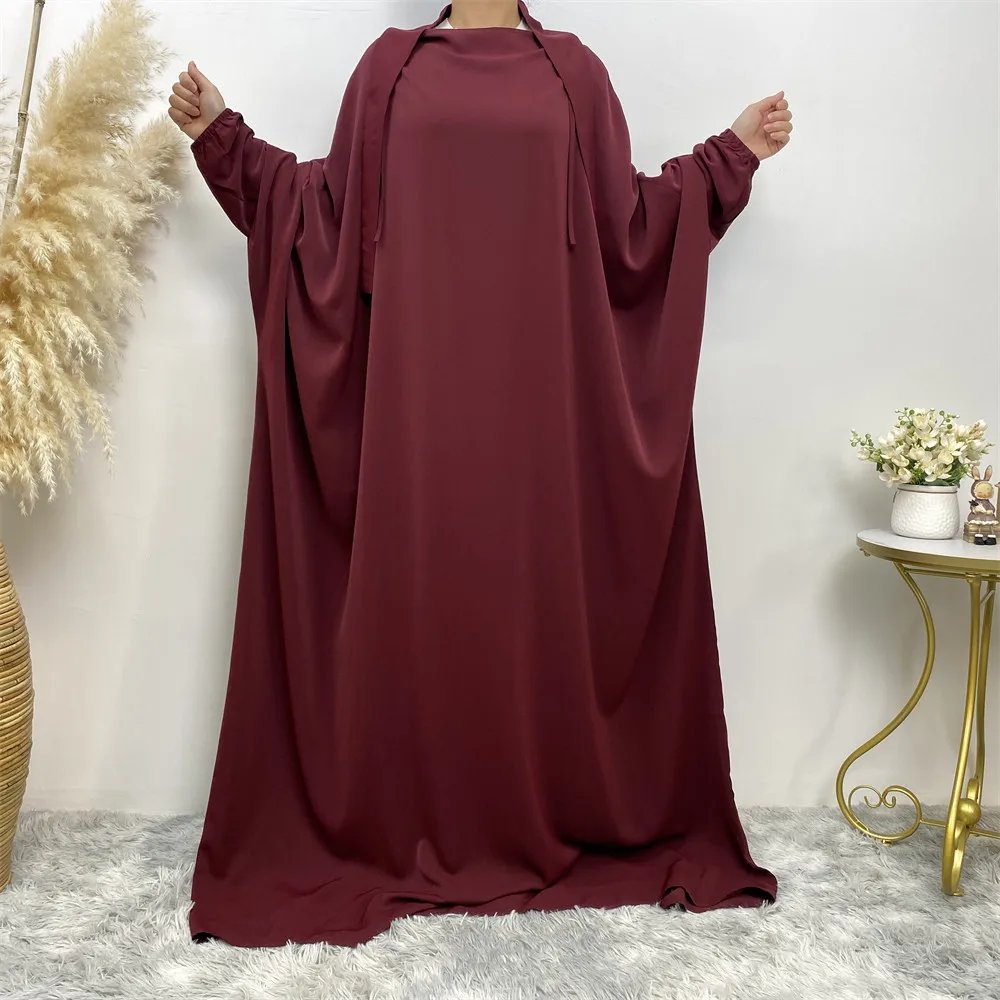 New Muslim women's prayer dress Ramadan abaya Middle East Dubai Turkey Eid dress and Islamic floor-length dress