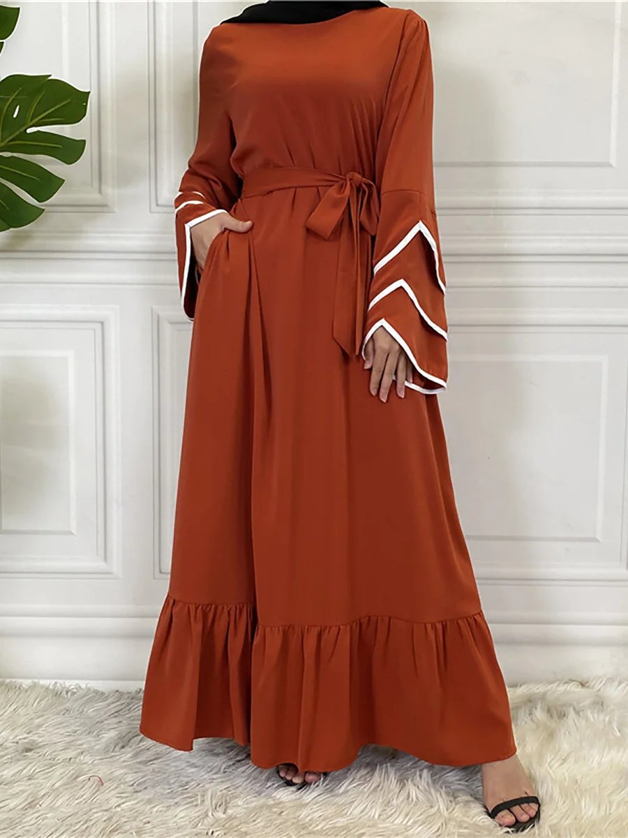 Modest Abaya Ramadan Musulman De Mode Maxi Robe Turkey Kaftan Islamic Clothing Muslim For Women Hijab Dress Caftan Vestidos