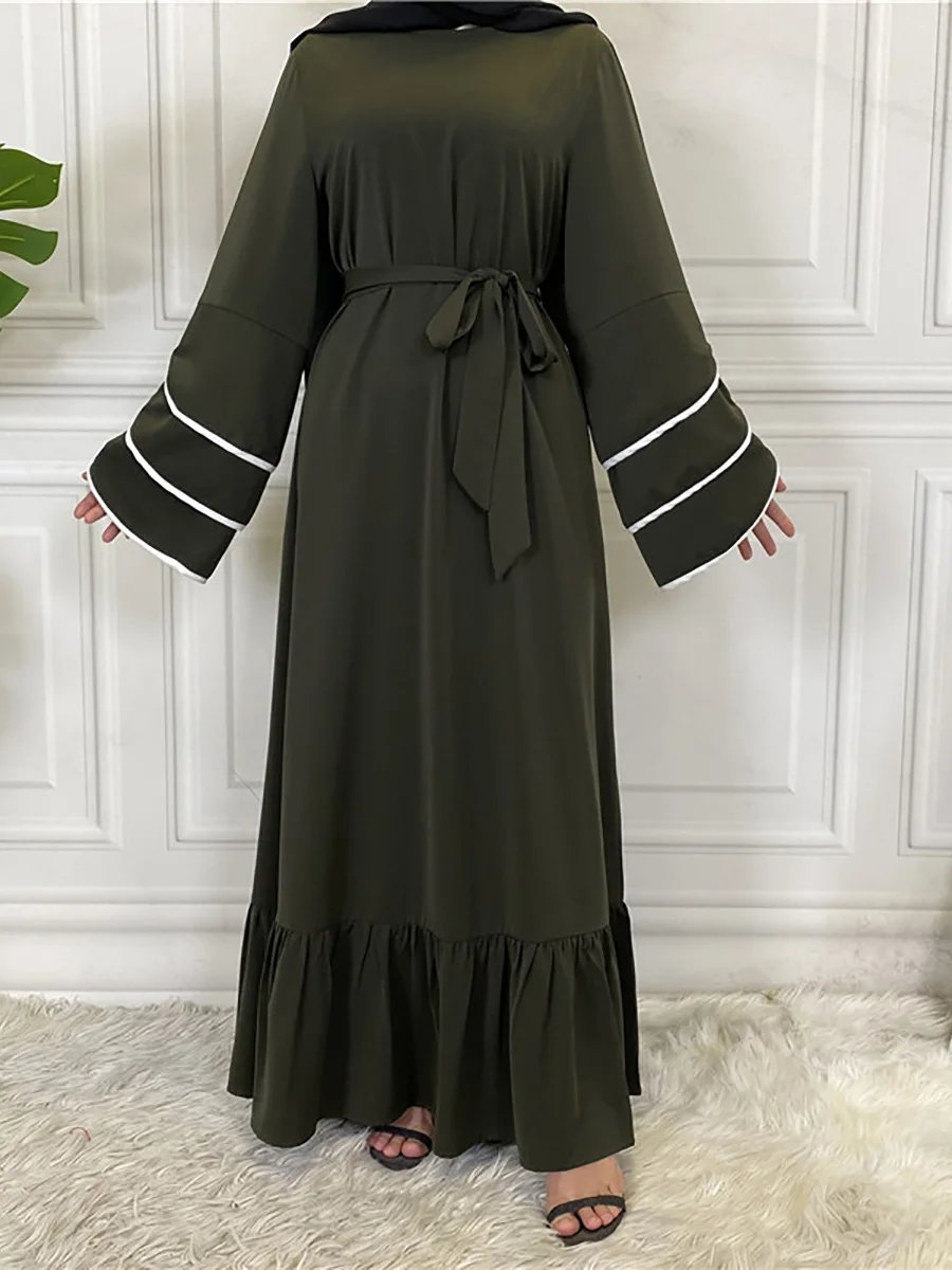 Modest Abaya Ramadan Musulman De Mode Maxi Robe Turkey Kaftan Islamic Clothing Muslim For Women Hijab Dress Caftan Vestidos