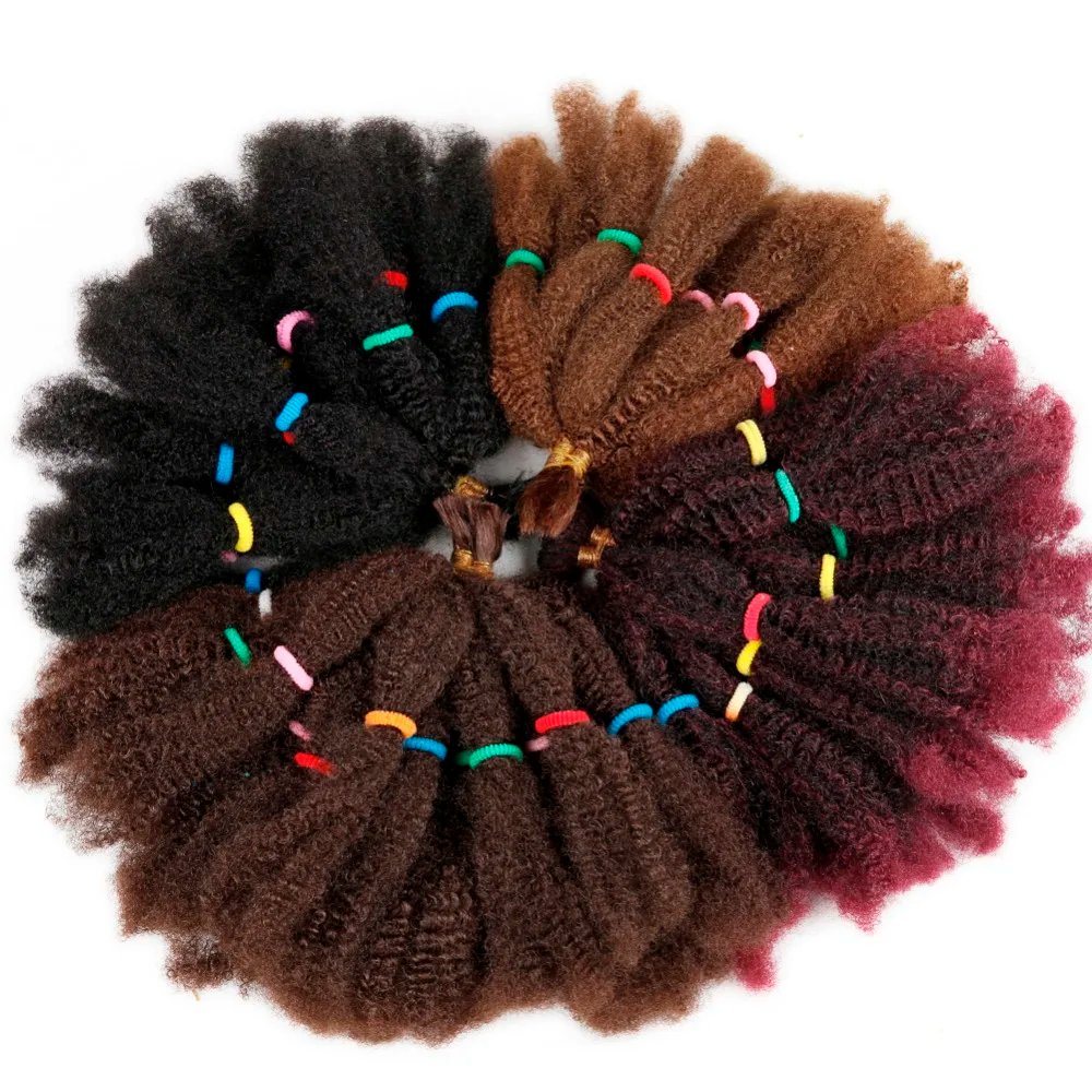 Braids Hair Afro Kinky Bulk Afro Curly Synthetic Hair Short 12