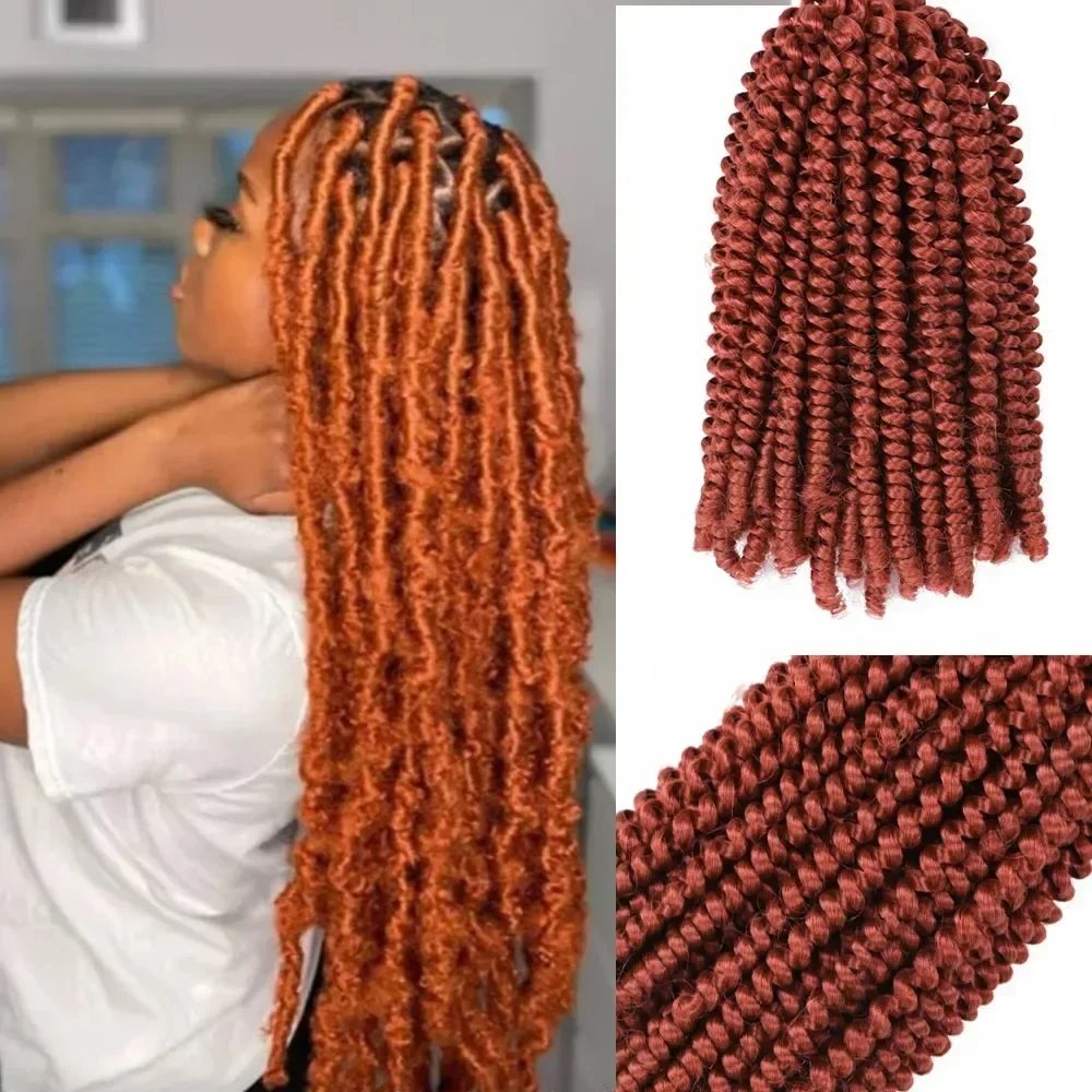 8Inch Saisity Ombre Synthetic Spring Twist  Hair Extension Crochet Crochet Braiding Hair Jamaica Bounce Twist 30 Strands
