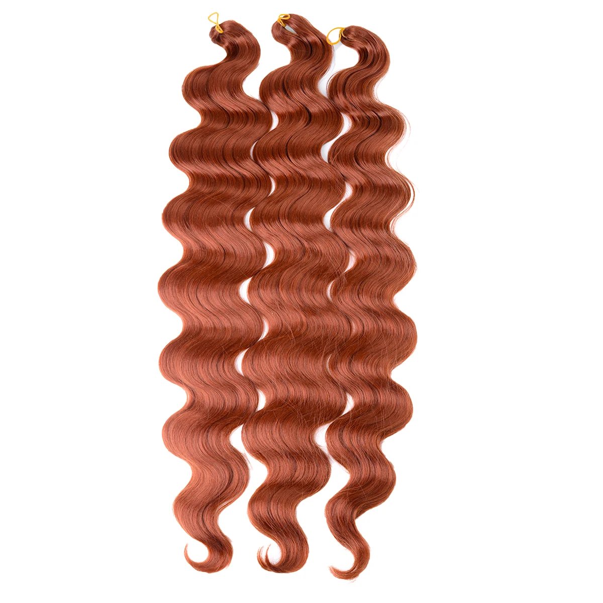 24Inch Body Wave Crochet Synthetic Hair For Black Women Deep Water Wave Ombre Braiding Hair Extensions High Temperature Fible
