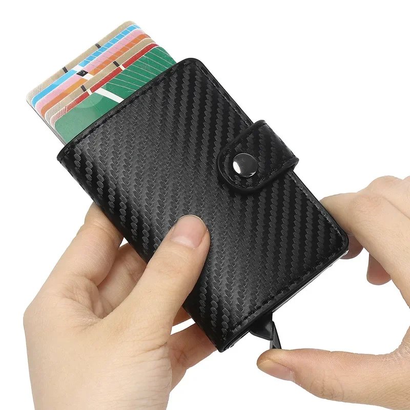 Fashion Business Carbon Fiber Credit Card Holder Wallet