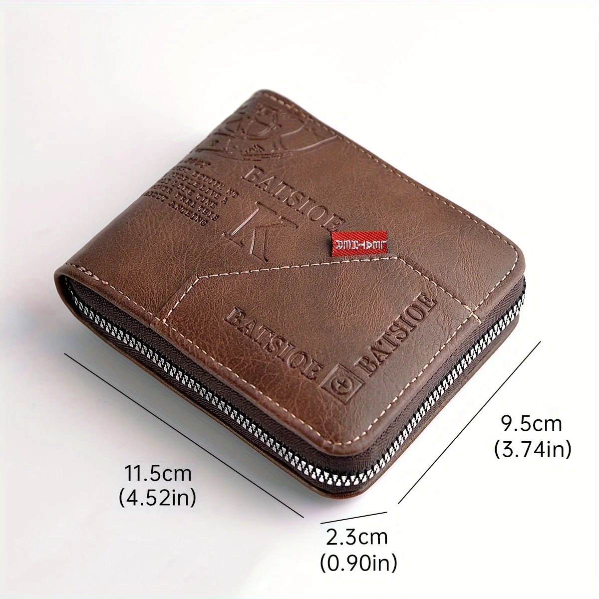 Male Card Holder Wallets, Zipper Around Money Coin Purse