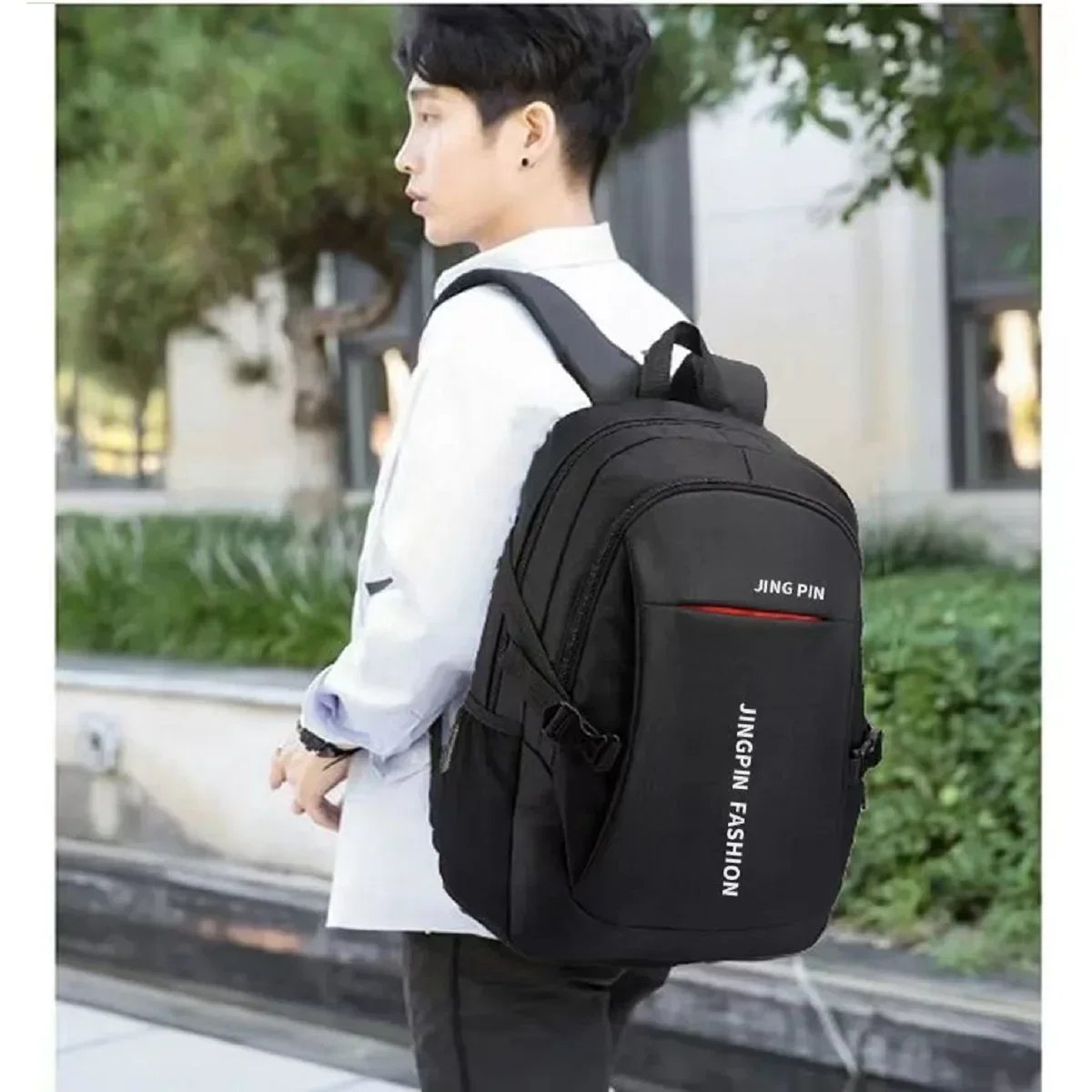 Business commuting men's computer shoulder bag, large capacity multifunctional waterproof travel backpacks