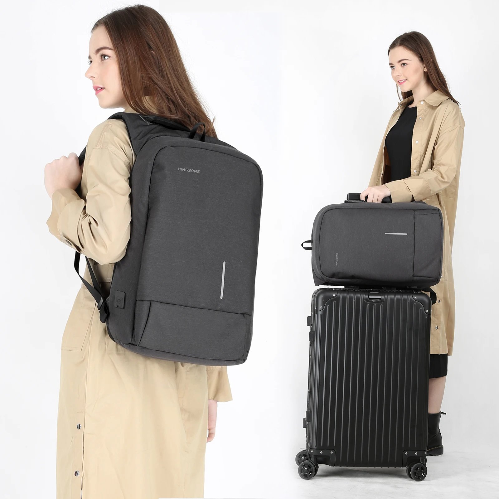Multifunction Waterproof Business Laptop Backpacks USB Charging Bags Anti-theft TSA Lock