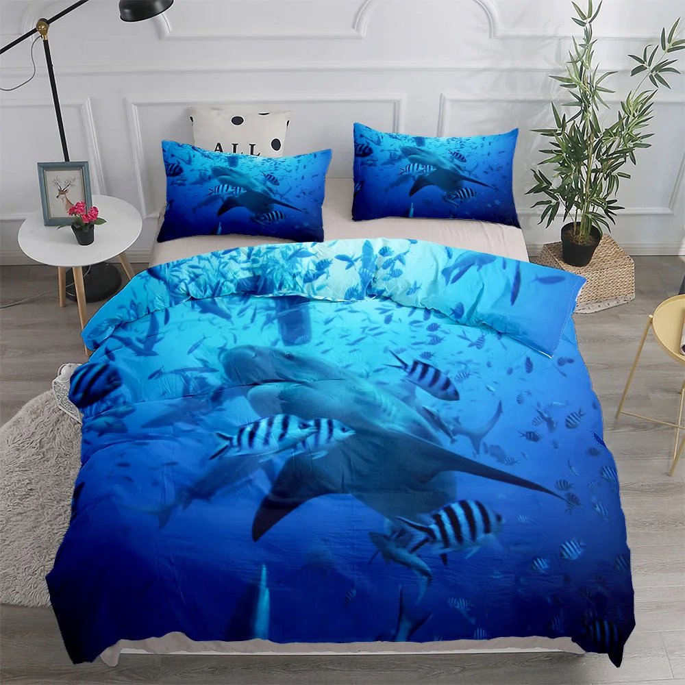 Marine Lives 3D Colorful Turtle Duvet/Doona Cover Set Single Twin Double Queen King Cal King Size Bed Linen Set