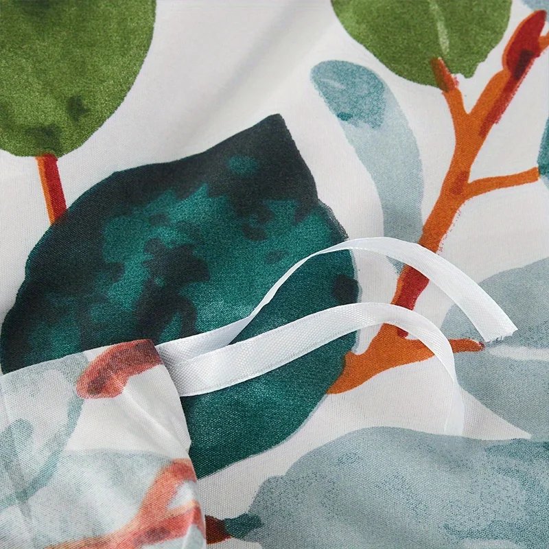 3pcs Duvet Covers  Size  Green Palm Leaf Fern Plant   Hawaiian Plant  Farmhouse Botanical Bedding Set Soft pillowcases*2